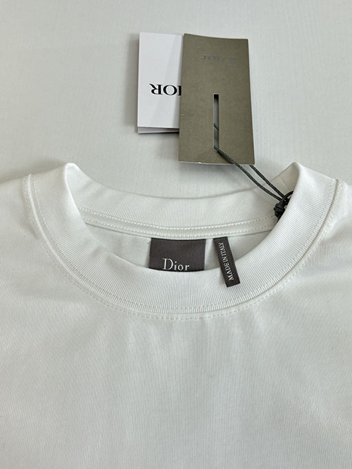 ディオール 四つ葉のクローバー刺繍半袖Tシャツ