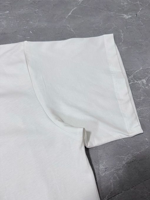 マルタンマルジェラ Maison Margiela MM6 プリントクルーネックドロップショルダー半袖Tシャツ