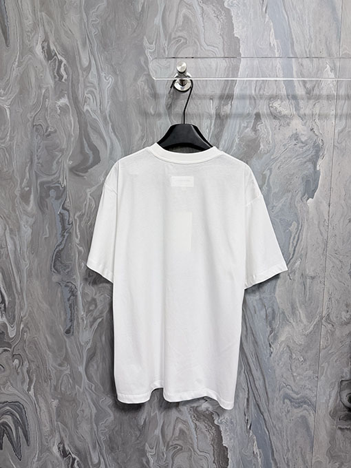 マルタンマルジェラ Maison Margiela MM6 プリントクルーネックドロップショルダー半袖Tシャツ