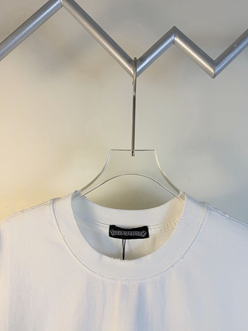 クロムハーツ 新作ダブルヤーンピュアコットン半袖Tシャツ