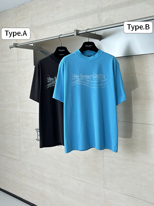 バレンシアガ Balenciaga ぼやけたコカコーラプリント半袖Tシャツ