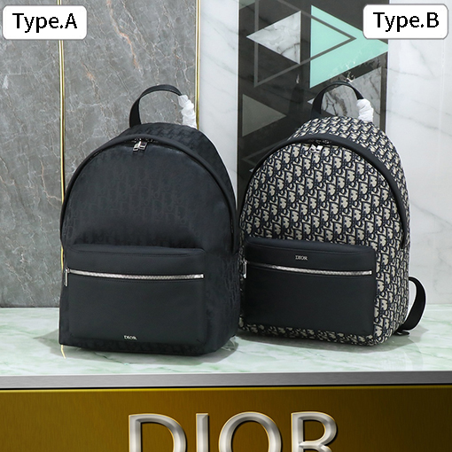 ディオールスーパーコピー Oblique シンプルなシルエットのジャカードプリントバックパック