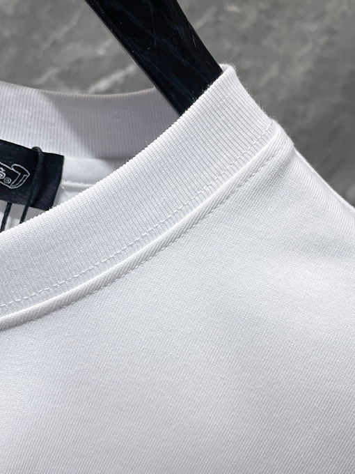 クロムハーツ 馬蹄形のサンスクリット文字ホットフィックスラインストーン手縫いの半袖Tシャツ