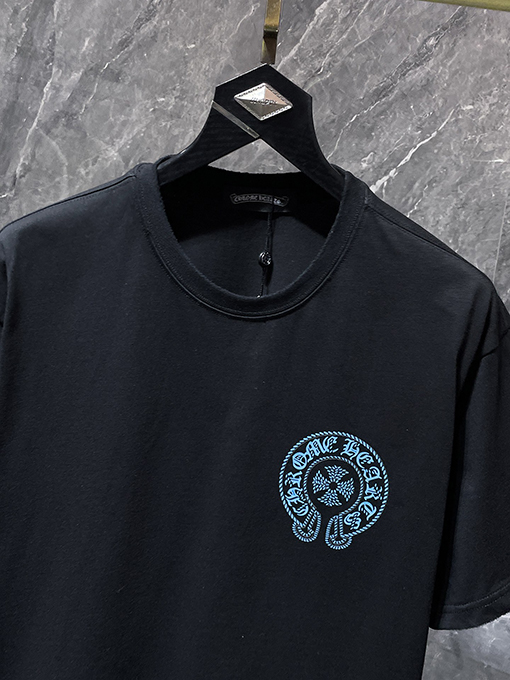 クロムハーツスーパーコピー 馬蹄サンスクリット十字刻印半袖Tシャツ