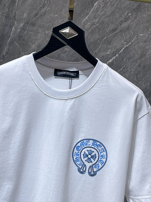 クロムハーツスーパーコピー 馬蹄サンスクリット十字刻印半袖Tシャツ