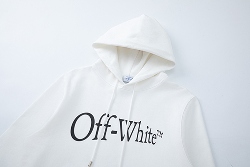 オフホワイト off white イレギュラーアロー 460g ルーズフィット フード付きスウェットシャツ