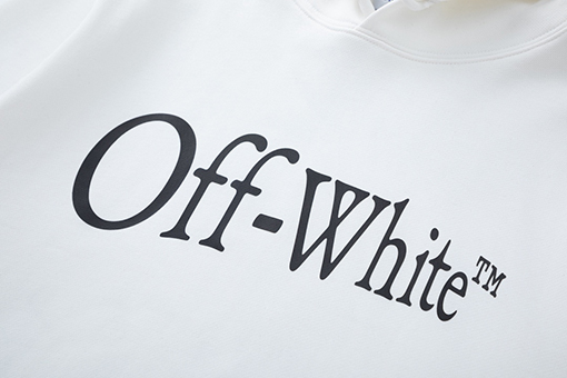 オフホワイト off white イレギュラーアロー 460g ルーズフィット フード付きスウェットシャツ