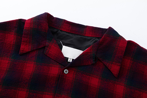 マルタンマルジェラ Maison Margiela MM6 上質なチェック柄長袖シャツ