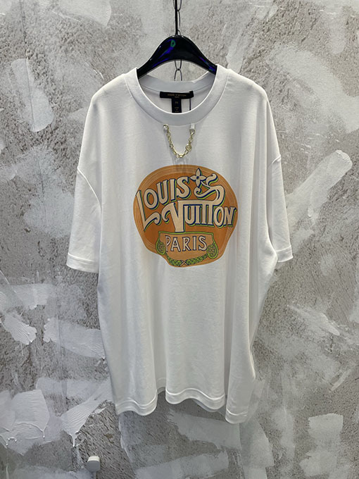 ルイヴィトン LOUIS VUITTON レインボーホリデーコレクション モノグラムプリントチェーン半袖Tシャツ