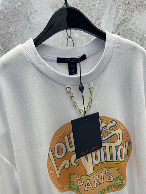 ルイヴィトン LOUIS VUITTON レインボーホリデーコレクション モノグラムプリントチェーン半袖Tシャツ