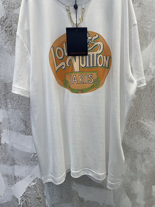 ルイヴィトン LOUIS VUITTON レインボーホリデーコレクション モノグラムプリントチェーン半袖Tシャツ