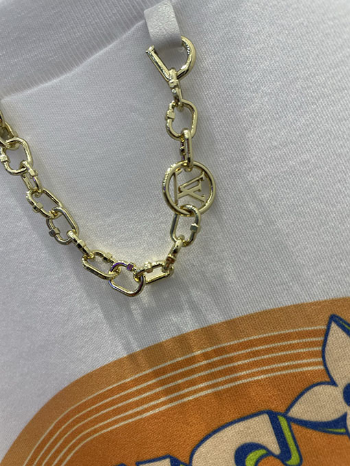 ルイヴィトン LOUIS VUITTON レインボーホリデーコレクション モノグラムプリントチェーン半袖Tシャツ