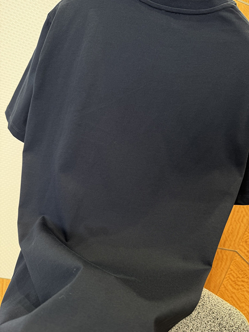 ロエベコピー ロゴ刺繍クルーネック半袖Tシャツ