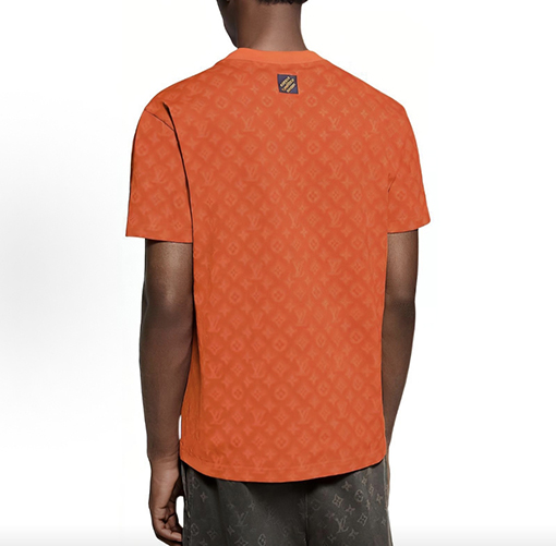 ルイヴィトン モノグラム柄クルーネック半袖Tシャツ