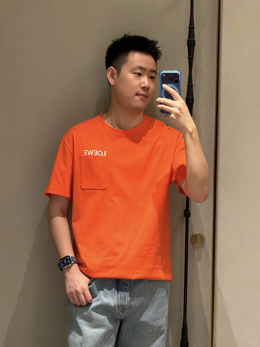 ロエベ LOEWE 刺繍レターロゴ半袖Tシャツ