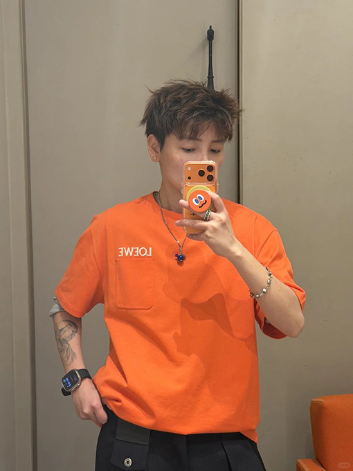 ロエベ LOEWE 刺繍レターロゴ半袖Tシャツ