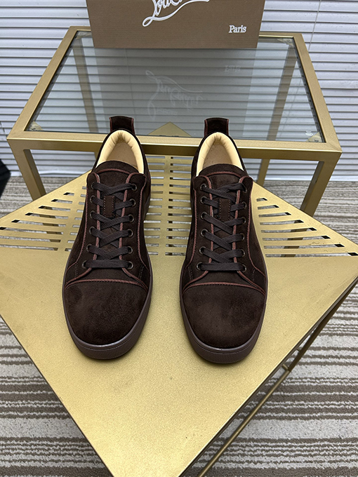 クリスチャンルブタン デパートシリーズカップルカジュアル赤底スニーカー