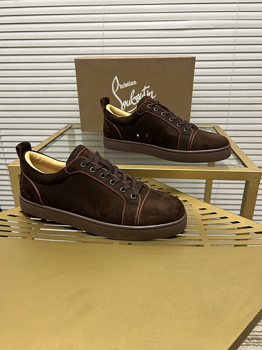 クリスチャンルブタン デパートシリーズカップルカジュアル赤底スニーカー