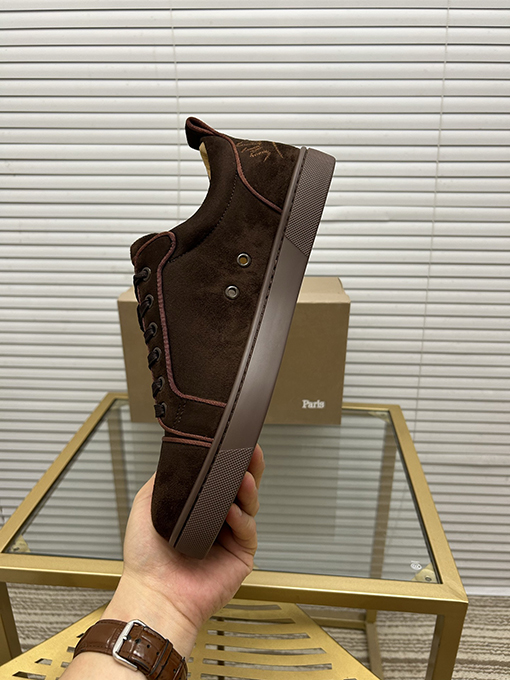 クリスチャンルブタン デパートシリーズカップルカジュアル赤底スニーカー