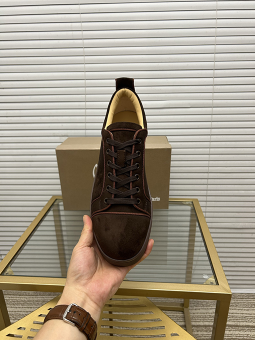 クリスチャンルブタン デパートシリーズカップルカジュアル赤底スニーカー