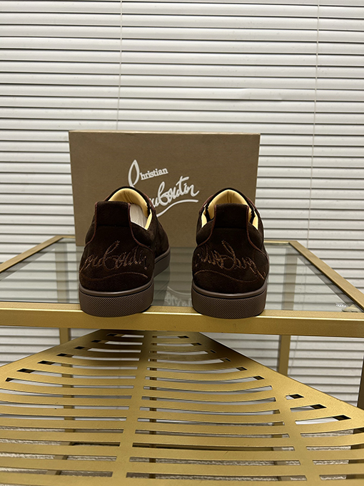 クリスチャンルブタン デパートシリーズカップルカジュアル赤底スニーカー
