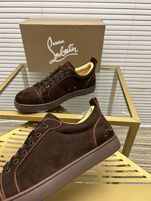 クリスチャンルブタン デパートシリーズカップルカジュアル赤底スニーカー