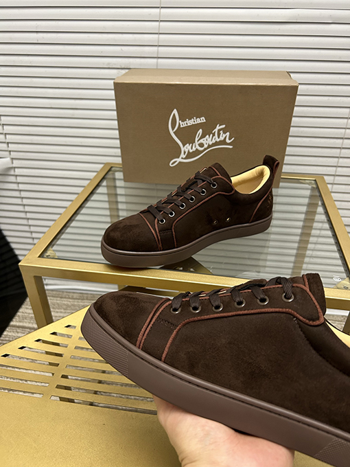 クリスチャンルブタン デパートシリーズカップルカジュアル赤底スニーカー