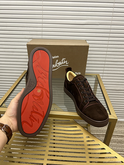 クリスチャンルブタン デパートシリーズカップルカジュアル赤底スニーカー