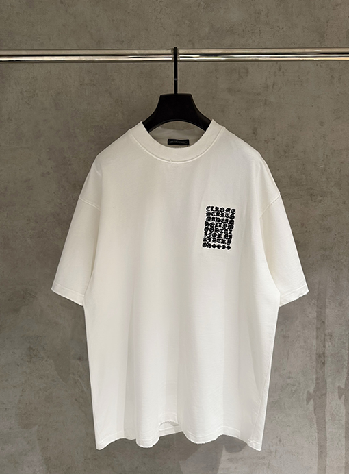 クロムハーツスーパーコピー 新モデル刺繍半袖Tシャツ