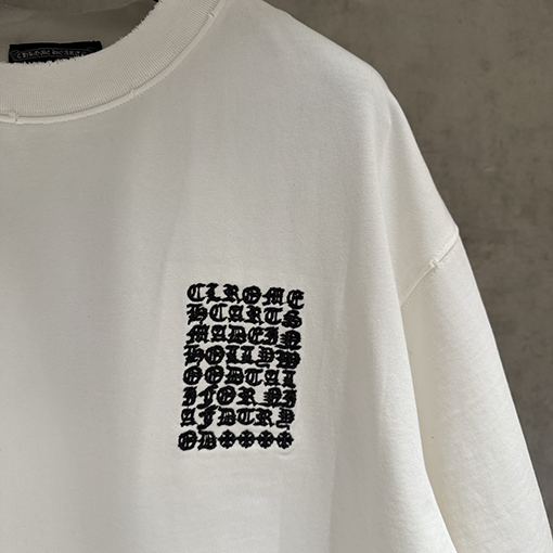クロムハーツスーパーコピー 新モデル刺繍半袖Tシャツ