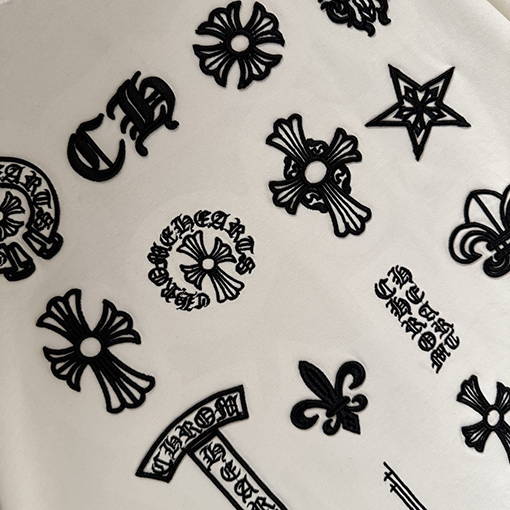 クロムハーツスーパーコピー 新モデル刺繍半袖Tシャツ
