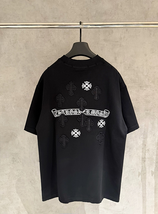 クロムハーツ 新モデルクラシック刺繍半袖Tシャツ