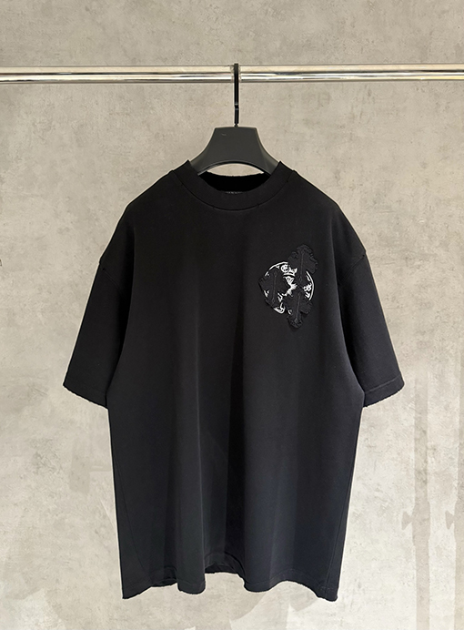 クロムハーツ 新モデルクラシック刺繍半袖Tシャツ