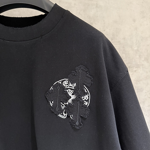 クロムハーツ 新モデルクラシック刺繍半袖Tシャツ