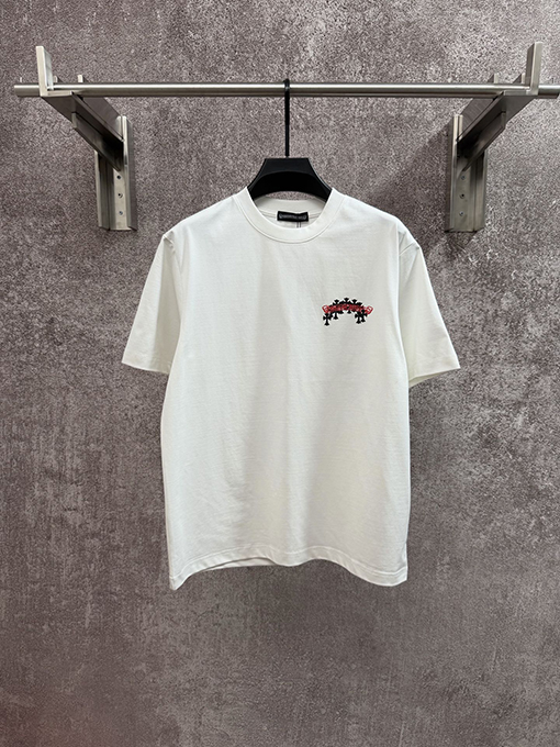 クロムハーツ クラシックなサンスクリットの半袖Tシャツ