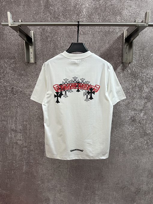 クロムハーツ クラシックなサンスクリットの半袖Tシャツ