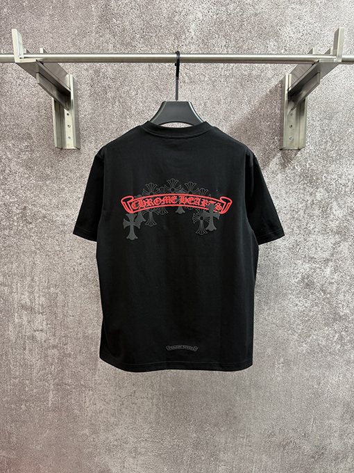 クロムハーツ クラシックなサンスクリットの半袖Tシャツ