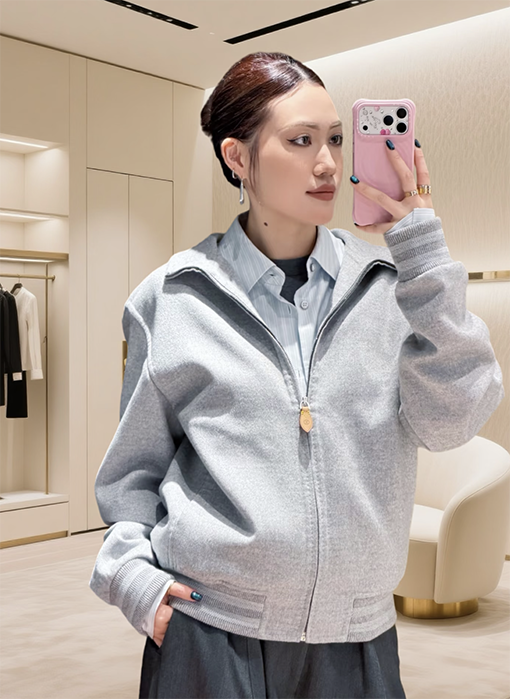 ルイヴィトン Trunk ウール混スタンドカラーコートシリーズ