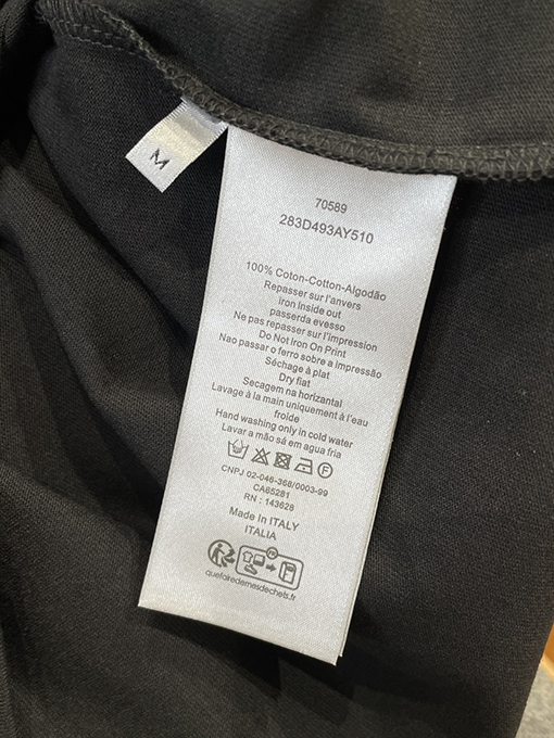 ディオールスーパーコピー DIOR レターロゴ半袖クルーネックTシャツ