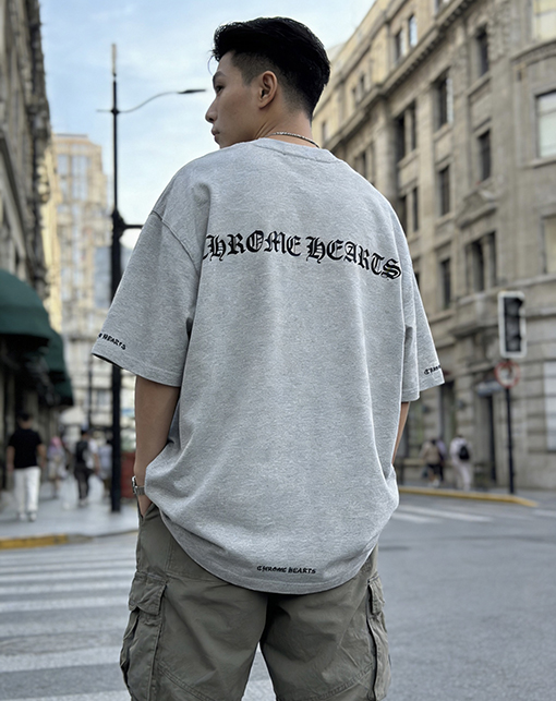 クロムハーツ ロゴプリントクルーネック半袖Tシャツ