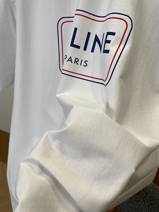 セリーヌ CELINE プリントクルーネック半袖Tシャツ