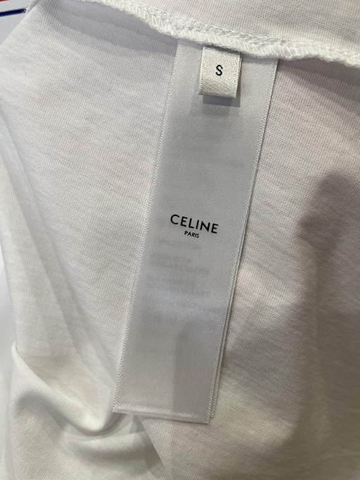セリーヌ CELINE プリントクルーネック半袖Tシャツ