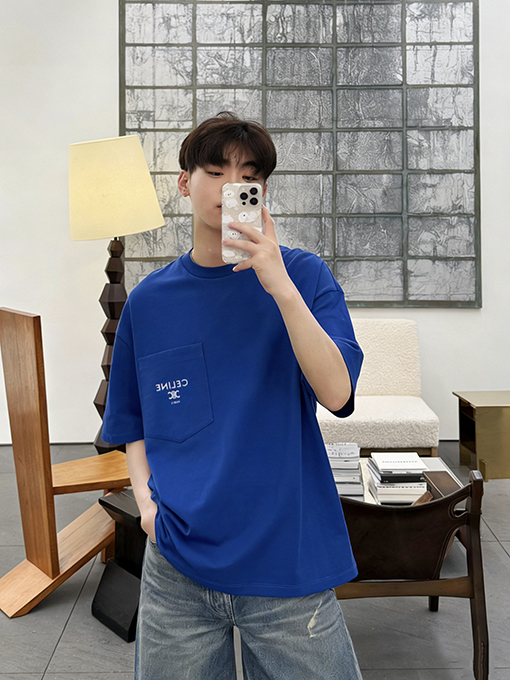 セリーヌ CELINE ロゴポケット半袖Tシャツ