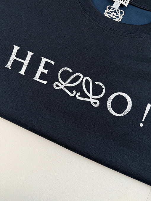 ロエベ LOEWE プリント刺繍半袖 Tシャツ