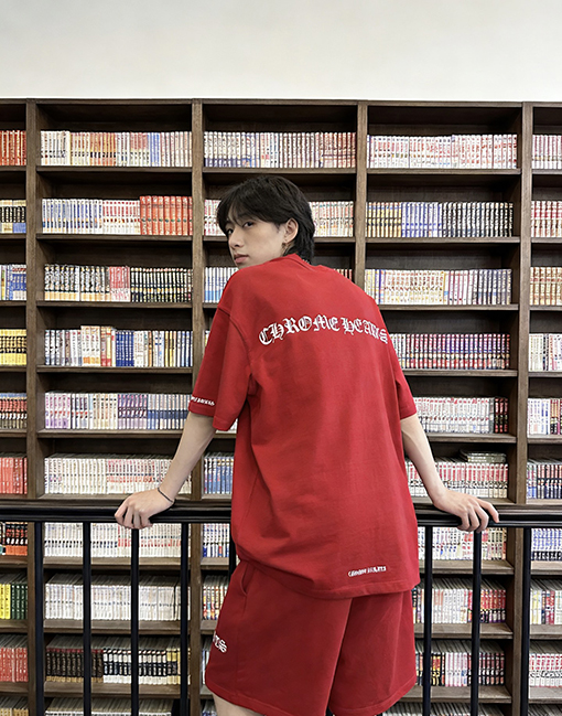 クロムハーツ ロゴプリントクルーネック半袖Tシャツ