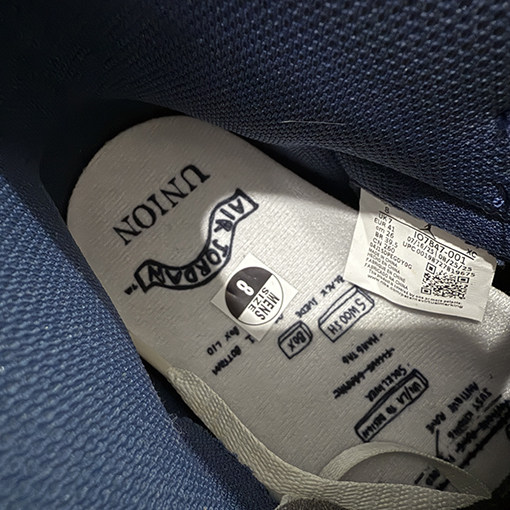 ナイキ 藤原ヒロシ氏による三者コラボレーション4色パッチワークのグレー稲妻ホワイトブルーブラックのシューズ