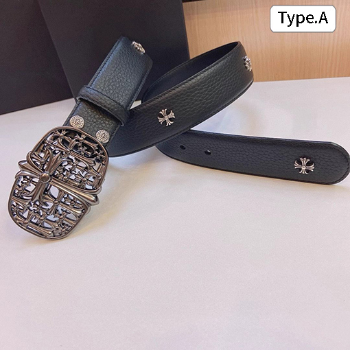 クロムハーツ クラシックなクロススタッズベルト