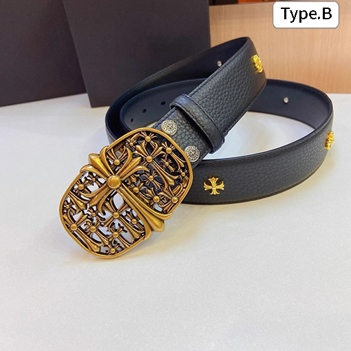 クロムハーツ クラシックなクロススタッズベルト