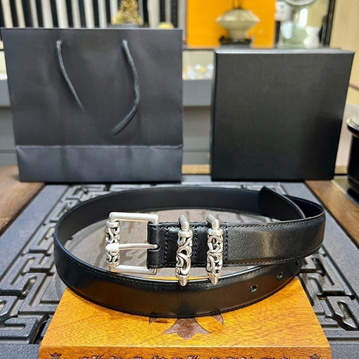 クロムハーツスーパーコピー 3.0cm ピンバックル多用途レディース本革ベルト