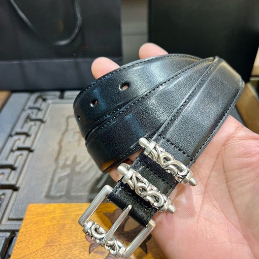 クロムハーツスーパーコピー 3.0cm ピンバックル多用途レディース本革ベルト